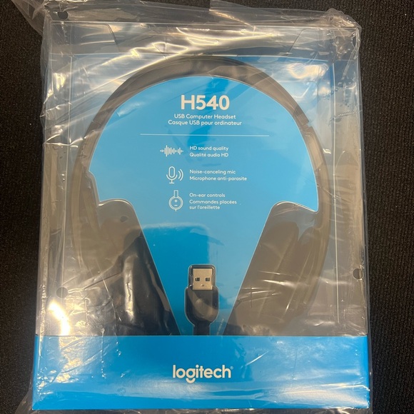 Logitech H540 Computer Headphones - Picture 1 of 4